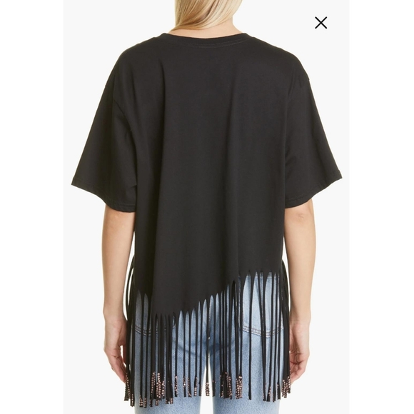 Collina Strada homecoming fringe embellished butterfly black & pink t-shirt - Picture 7 of 15